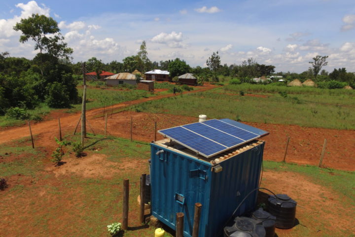 Solar panels on shed