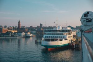 The Aurora ferry at the dock in Helsingborg