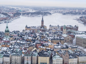 Stockholm's old town from above