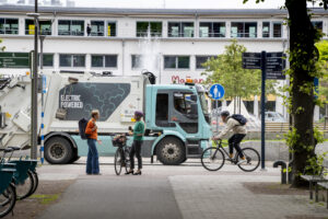 Electric waste truck in Gothenburg