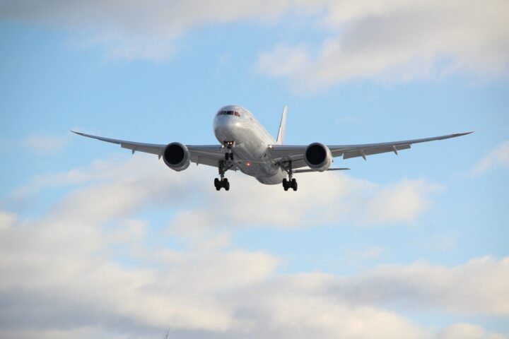 Aeroplane in the air